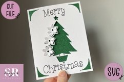 3D Christmas insert card design| Paper cutting | Cricut Joy Product Image 3