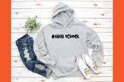 #High School SVG Cut File - Back to School DXF EPS PNG JPG Product Image 5