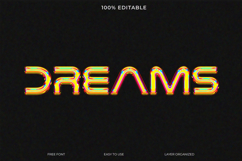 Vibrant Inspired Dreams Text Graphic Product Image 1