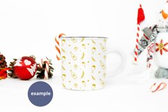 Christmas Camping mug mockup, Full wrap camping mug mockup Product Image 4
