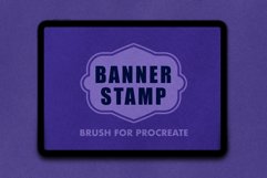 Procreate Banner Stamp Brush Product Image 1