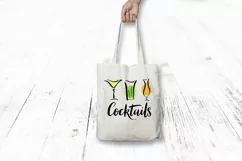 Cocktail SVG glass, drinking SVG, Cocktails clipart. Product Image 3