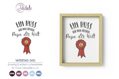 Kuss für Papa SVG| Vatertag SVG Product Image 1