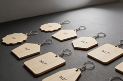 46Pcs Keychain Blank Bundle LaserCut Templates Geometric Sha Product Image 9