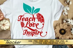 Teacher SVG PNG EPS DXF Files for Cutting and Printing Product Image 3