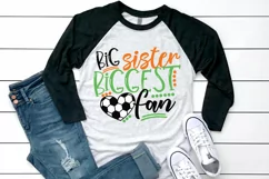 Soccer Big Sister Biggest Fan SVG DXF PNG Cut File Product Image 2