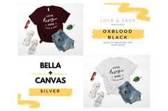 Bundle T Shirt Mockup Bella Canvas 3001 T-Shirt Flat Lay Product Image 3
