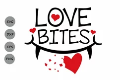 love bites svg, valentines day svg, love svg, heart svg. Product Image 1