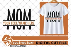 Mom svg, Mother's Day svg, Mom Life svg, Monogram svg, Mommy Product Image 1