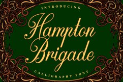 Web Font Hampton Brigade Product Image 1