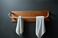 Sturdy Towel rack. Generate Ai Product Image 1