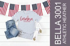 Bella Canvas 3001 Athletic Heather July 4th Mock Up Product Image 1