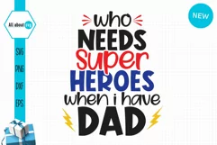 Dad Super hero Svg, Father's Day Svg, Super Hero Svg, Dad Product Image 2