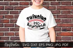 Swinging Into Kindergarten SVG PNG Funny Back To School svg Product Image 4
