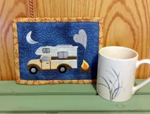 Truck and Camper Mug Rug or Doorknob Hanger Pattern - Machine Embroidery Product Image 4