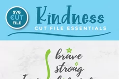 Girl power svg - a brave, strong & kind SVG for crafters Product Image 2