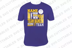 Basketball SVG | Basketball Subway Art | Shirt Design Product Image 3