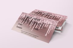 Rose Gold Glitter DIY Appointment Card Product Image 4
