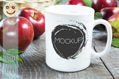 Coffee mug mockup with apples. Product Image 1