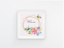 Watercolor Floral Frame ClipArt Product Image 2
