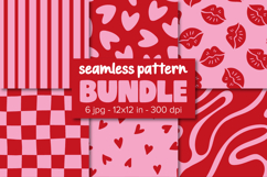 Love Digital Papers, Valentines Pattern Bundle Product Image 1