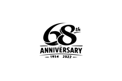 68th Anniversary Logo with Year Timeline Design Product Image 1