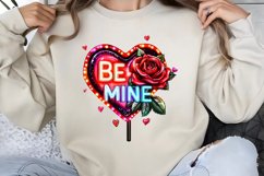 Retro Valentine Clipart PNG Product Image 1