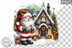 Christmas Santa Sublimation - Clipart PNG Design Product Image 1
