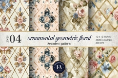 Vintage Floral Wallpaper |Ornamental Flower Pattern Product Image 1