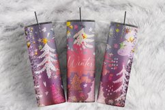 Winter Holiday Snowflakes Glitter Cheetah 20 oz tumbler wrap Product Image 1