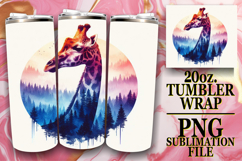 Uplifting moments 20oz tumbler wrap, Animals Art Product Image 1