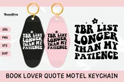 Book Lover Motel Keychain SVG Vol. 2 | TBR List Longer Product Image 1