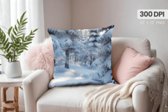 Winter Wonderland PNG Pillow Bundle , Winter Pillow Bundle Product Image 3