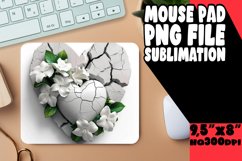 Captivating Blossom Sublimation Mousepad Product Image 1