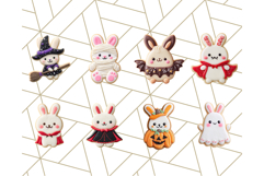 Halloween Bunny Cookie Clipart, Frosted Cookie Bunnies Png Product Image 9