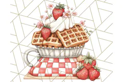 Cottagecore Strawberry Kitchen PNG Clipart, Retro Fruit Png Product Image 5