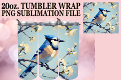 Luminous Days 20oz tumbler wrap, Birds Product Image 1