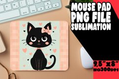 Charming Cat Mouse Pad for PNG Product Image 1