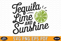 Tequila Lime and Sunshine SVG | Quotes | SVG Cut files Product Image 1