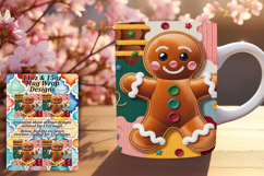 Charming 11oz Mug Wrap Png Artwork , Holiday Pets Product Image 1