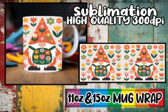 Blissful nights sublimation print wrap, Gnomes Product Image 1