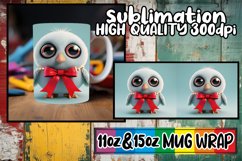 Christmas 3D Characters Mug Wrap Design Product Image 1