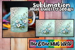 Bright adventures 11oz 15oz mug wrap, Leopard Prints Product Image 1