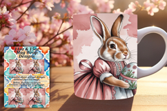 RADIANT PNG Mug Wrap Design 15oz , Easter Bunny Product Image 1