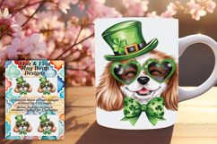 Charming 11oz Mug Wrap Png Design , St Patrick Product Image 1