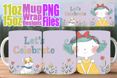 Bright love 11oz 15oz sublimation wrap, Birthday Girl Product Image 1