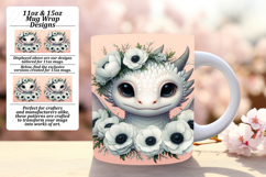 Glamorous 15oz Mug Wrap Png Design , Dragon Product Image 1