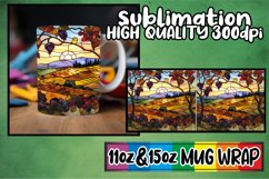 Vibrant Landscape Mug Wrap Sublimation 11oz/15oz Product Image 1