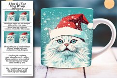 Festive Cat Party Mug Wrap Design Product Image 1