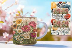 Nostalgic Spring Blossom Mug Wrap Art 15oz Product Image 1